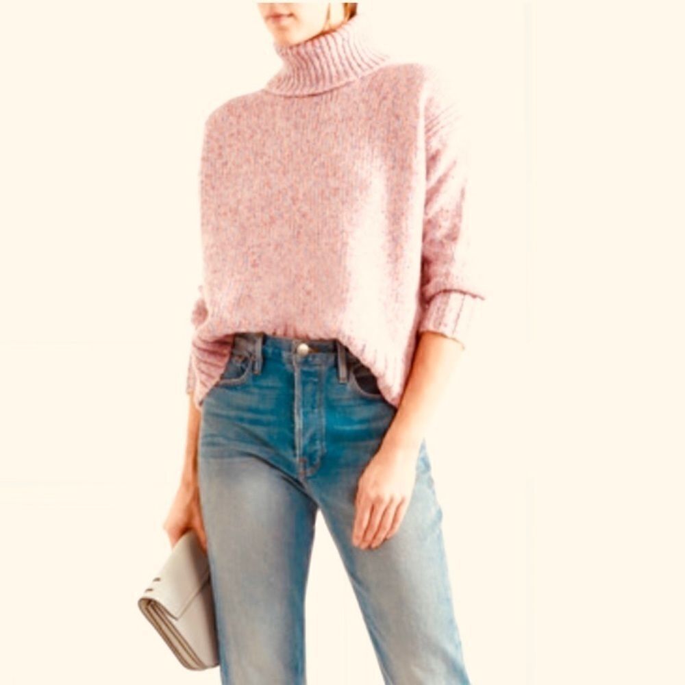J. CREW Wool Blend Cowl Neck Sweater.